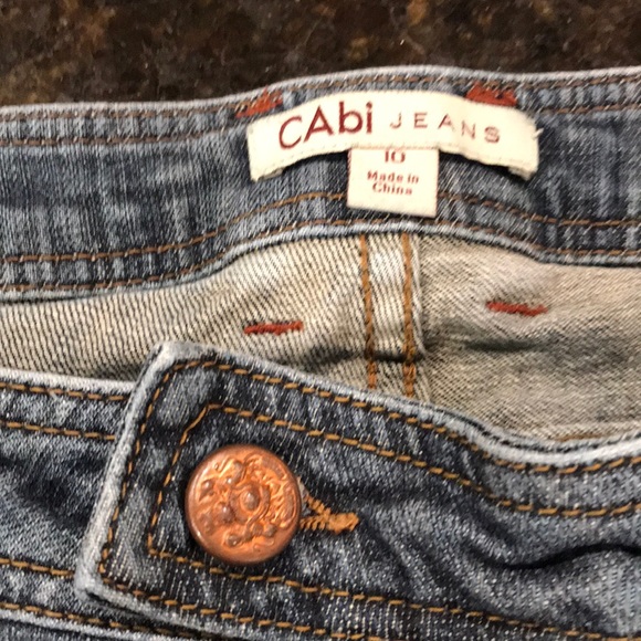 CAbi wide leg trouser jeans size 10 x 32 - Picture 4 of 9